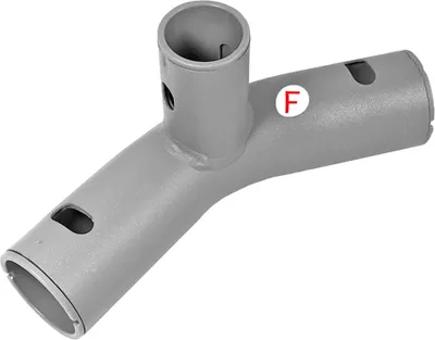 Produktbild von Bestway® Ersatzteil T-Verbinder F (grau/Seal&Lock System™) für ausgewählte Power Steel™ Pools, oval