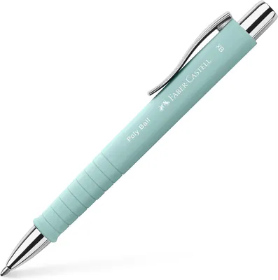 Produktbild von Faber-Castell 241105C - Packung mit 5 Kugelschreibern Poly Ball Xb Edition – Karibisch Blau