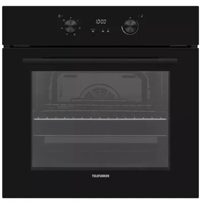 Image de Four intégrable multifonction 65l 60cm pyrolyse noir - Telefunken - TFKMP64K2 -