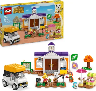 Produktbild von LEGO Animal Crossing K.K. spielt auf dem Festplatz, Bauspielzeug mit Café und Auto aus den Videospielen, Spielset für Mädchen und Jungen ab 7 Jahren, Geschenk für Kinder 77052