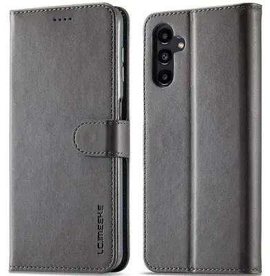 Obrázek produktu pro Pouzdro pro Samsung Galaxy A13 5G, kožené flipové pouzdro s magnetickým uzávěrem a stojánkem, ochranné pouzdro Šedá