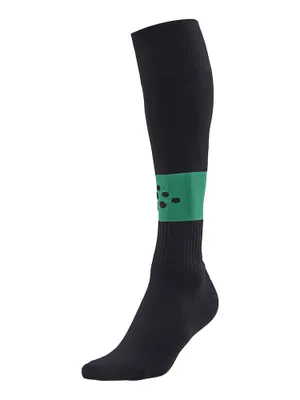 Produktbild von CRAFT Squad Sock Contrast Black/Team Green 28/30