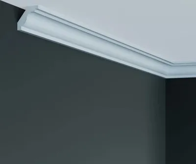 Produktbild von PROVISTON | Stuckleiste | Polyurethan | 32 x 32 x 2000 mm | Weiß | Deckenleiste