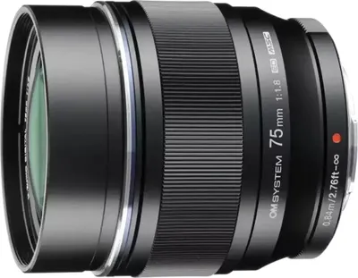 Zdjęcie produktu dla OM SYSTEM M.ZUIKO DIGITAL ED 75mm 1:1:8 czarny