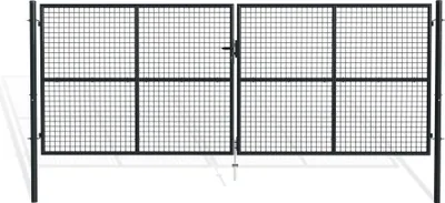 Produktbild von Doppelflügeliges Zauntor 4m OLGA H.150cm grau