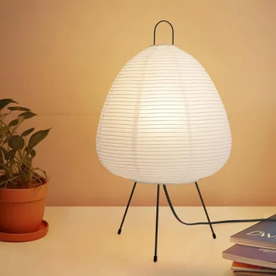 Productafbeelding van Japanse Tafellamp van Rijstpapier voor Sfeervolle Verlichting