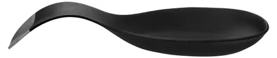 Küchen-Löffelablage, emailliert, schwarz matt, 7,3x19,4x2 cm
