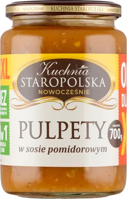 Zdjęcie produktu dla Kuchnia Staropolska Pulpety w sosie pomidorowym 700 g