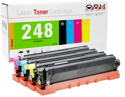 Produktbild von OBV Toner 4er Set XL kompatibel mit Brother TN-248 - DCP-L3515cdw DCP-L3520cdw DCP-L3520cdwe
