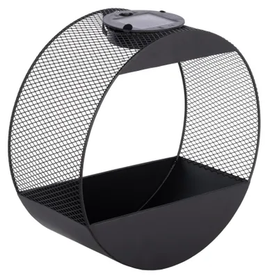 Produktbild von Solar Pflanzgefäß Wand Metall LED Blumentopf Gartenleuchte