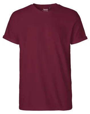 Immagine prodotto di Neutral - T-shirt da uomo, maniche arrotolate LT4119 (S) (bordeaux)