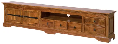 Produktbild von MASSIVMOEBEL24.DE TV-Board Akazie 260x40x55 honig lackiert OXFORD #01018