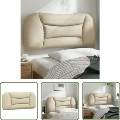 Produktbild von The Living Store Kopfteil-Kissen Creme 80 cm Stoff