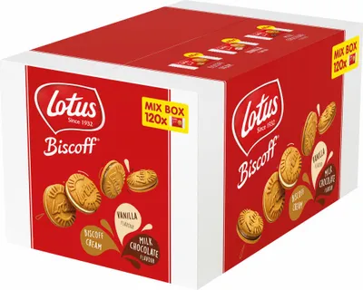 Produktbild von Lotus - Lotus gevulde speculoos Mix Box, doos van 120 stuks