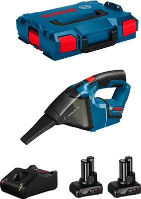 Image de Aspirateur BOSCH GAS 12V-LI (2 x 6,0 Ah + GAL12V-40 + L-Boxx 102)