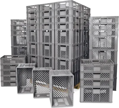 Produktbild von Eurobehälter / Bäckerkiste, 42x 600x400x150mm, 36x 600x400x320 mm, grau
