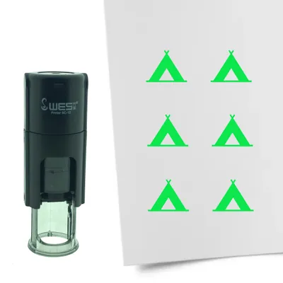 Obrázok produktu pre CombiCraft Stamp Stan 10mm okrúhly - zelený atrament