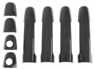 Image de Couvercle de protection décoratif pour poignée de porte extérieure en fibre de carbone pour Camry 2002-2006