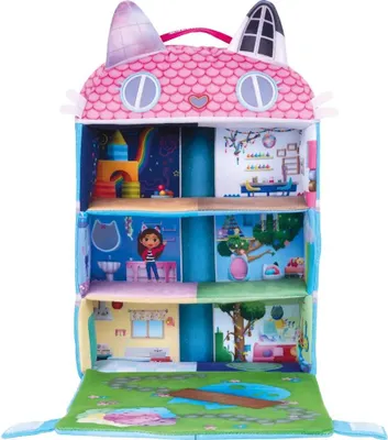 Obrázok produktu pre Gabby's Dollhouse: Domček pre bábiky s 3 figúrkami a plyšovým výťahom - Schmidt Spiele 42804 - (Hračky / Plyšové hračky)