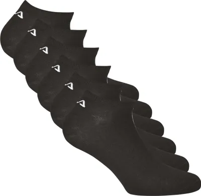 Produktbild von FILA Unisex Sneaker Socken, 6er Pack - Invisible, kurze Socken, Logo (2x 3 Paar) Schwarz 35-38