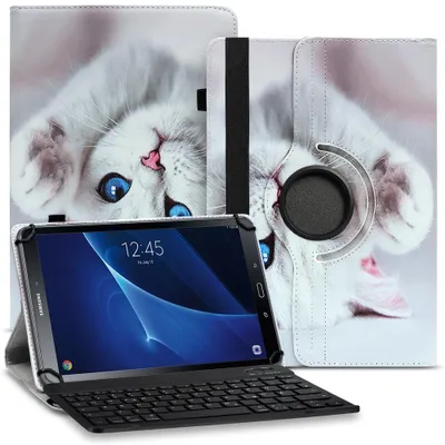 Zdjęcie produktu dla Etui do tabletu Samsung Galaxy Tab A6 10.1 (2016) z klawiaturą QWERTZ. Kolor: uniwersalny. Model: 360. Wzór: 11