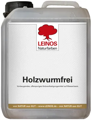 Produktbild von LEINOS 130 Holzwurmfrei 2,5 l – Holzverfestigung gegen Holzwurm