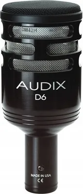 Zdjęcie produktu dla Mikrofon dynamiczny instrumentalny Audix D6 kick-drumy boxy bęben basowy