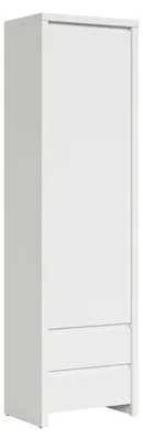 Produktbild von Schrank Soren mit 2 Schubladen und 1 Tür, Weiß matt, 200.5cm