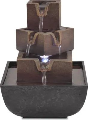 Produktbild von vidaXL Zimmerbrunnen mit LED Polyresin