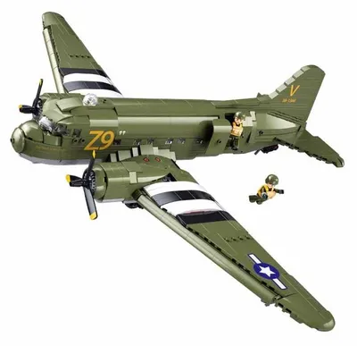 Image de Sluban Model Bricks M38-B1366 Avion de transport Douglas C-47