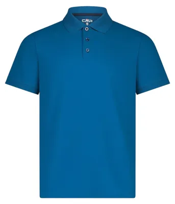 Productafbeelding van Cmp 3t60077: Kortärmelig poloshirt, blauw, maat M, voor heren, kleur blauw, maat M