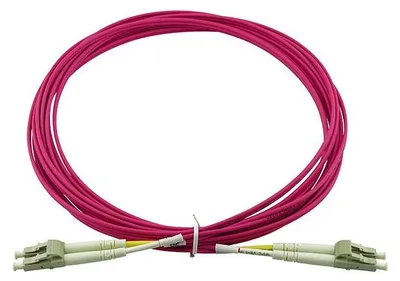Zdjęcie produktu dla BlueOptics, kabel patchcord LC-LC, światłowód wielomodowy, 10 metrów.
(lub)
Kabel światłowodowy BlueOptics, typu LC-LC, wielomodowy, długość 10 metrów