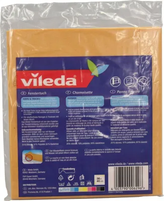 Zdjęcie produktu dla VILEDA ściereczka do okien +30% mikrofibra 39x36cm