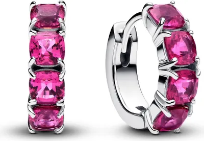 Image de Pandora 293851C02 - Créoles roses - Boucles d'oreilles