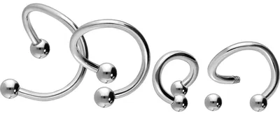 Produktbild von Ohrpiercing, Nasenpiercing, Septum Piercing Titan spiralförmiger Hufeisenring