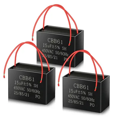 CBB61 15 µF 450V AC Startkondensator, 3er-Set