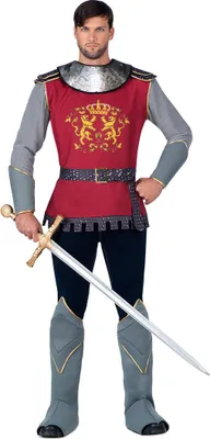 Produktbild von Mom Mittelalterliche Ritter Männer Custom Rot L Rot L