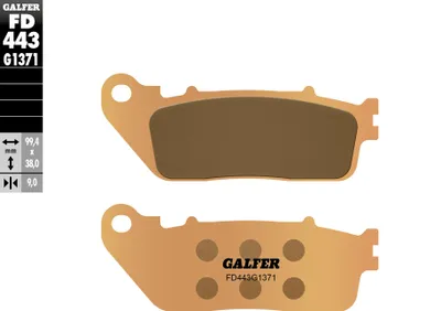Obrázok produktu pre GALFER Bremsbelag "FD443"