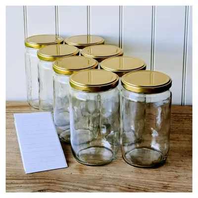Produktbild von 720 ml Einmachgläser mit Schraubdeckel in Gold - 24 Stück