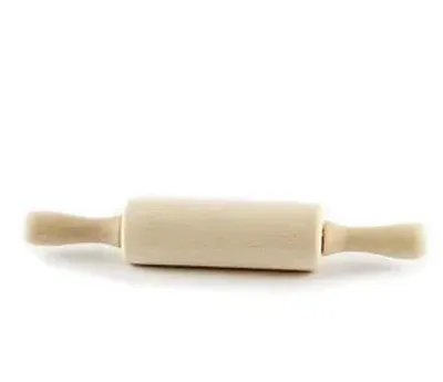 Produktbild von Nudelholz für Kinder, Mini Teigroller,drehbare Achse,24 cm kleine Griffe für Kinderhände, einfaches Ausrollen