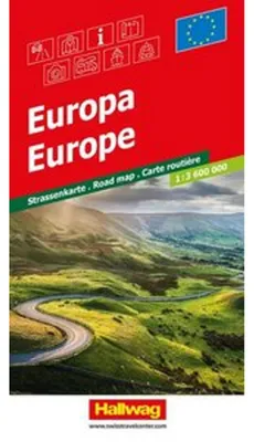 Produktbild von Hallwag Strassenkarte Europa 1:3,6 Mio.