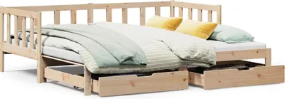 Obrázek produktu pro Válenda s přistýlkou a zásuvkami bez matrace 80x200 cm