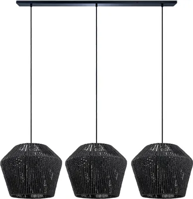 Produktbild von Pendelleuchte Esstisch Korb Boho Hängelampe Esszimmer Lampe E27 Rattan