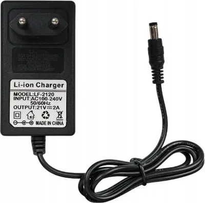 Zdjęcie produktu dla Zasilacz Ładowarka Do Akumulatorów 21V 2A Wtyk Dc 5,5X2,5Mm Wtyczkowy
