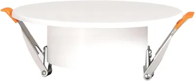 Image de Plafond : Plaque de finition décorative - Cache les trous - Installation facile - Largeur : 9,4 cm - Blanc