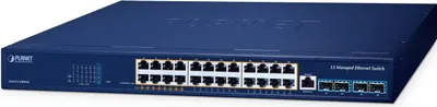 Image de Planet Technology Corp. GS-6311-24HP4X Planet 24-Port PoE+ Managed Switch GS-6311-24HP4X