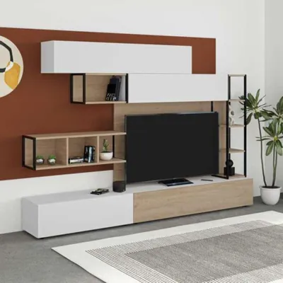 Immagine prodotto di Parete attrezzata 260 cm. Tronador colore bianco e rovere