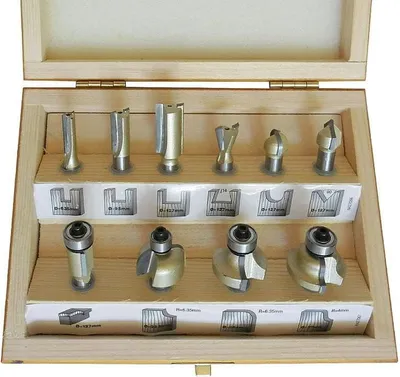 Image de Stanley Bit. Router TCT 10 Pce Set 8mm
