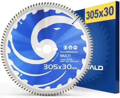 Produktbild von Sägeblatt für Kreissäge – 305 x 30 mm, für vielseitige Materialien – 100 Zähne