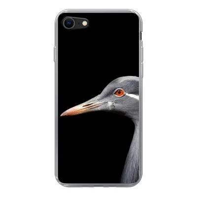 Produktbild von MuchoWow® Handyhülle Schutzhülle Hülle für iPhone 8 Kraniche auf schwarzem Hintergrund Silikon Softcase Handy Hülle